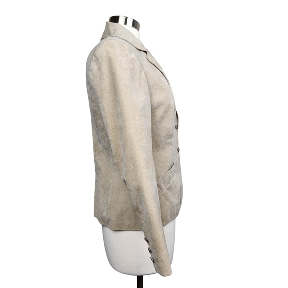Lilli Ann Adolph Schuman Vintage Ultra Suede Blazer Jacket Women's Size Small - Picture 4 of 12